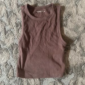 Abercrombie Soft A&F Rib cropped tank top